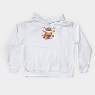 Fall cat Kids Hoodie